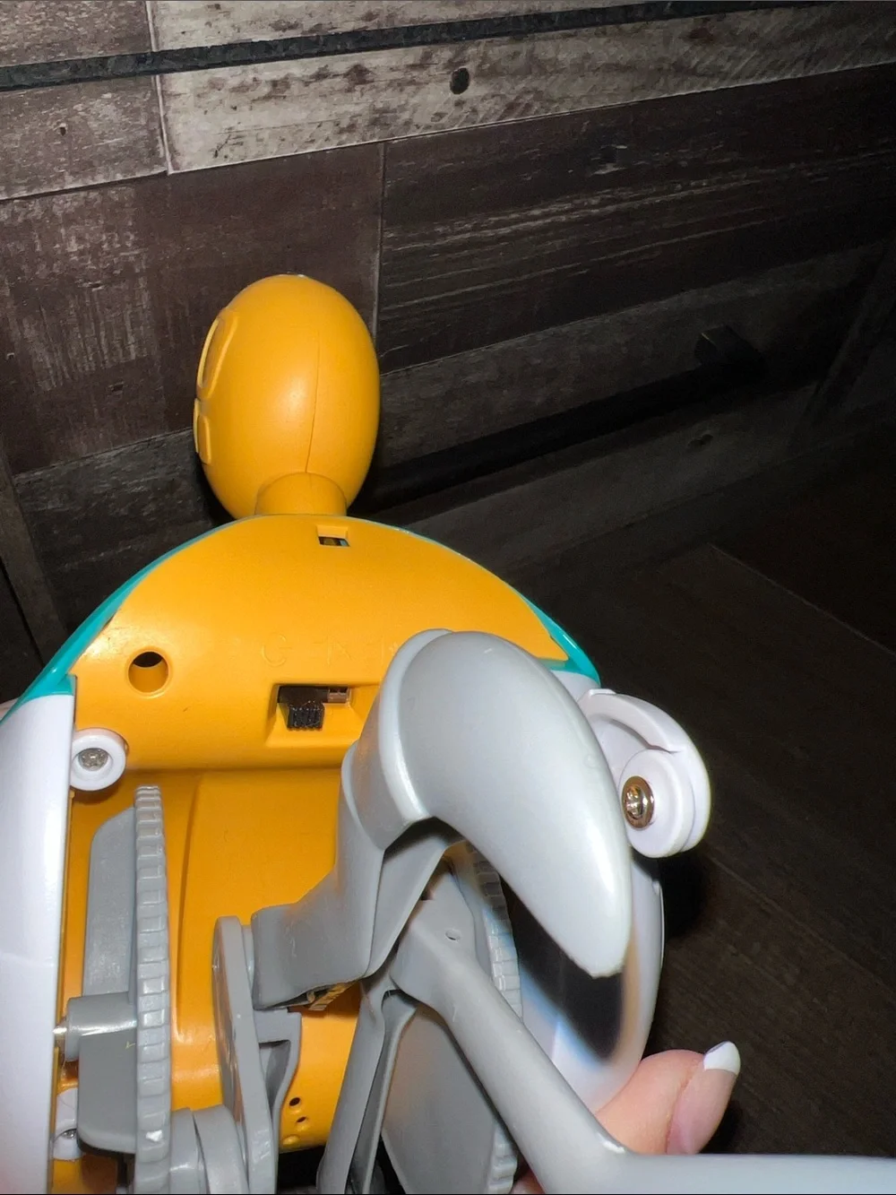 Dog Crab Toy - Teal and Yellow